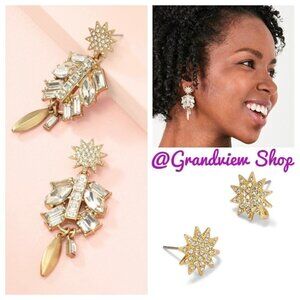 💜 Stella & Dot Campbell Chandelier and Stud 2 in 1 Earrings